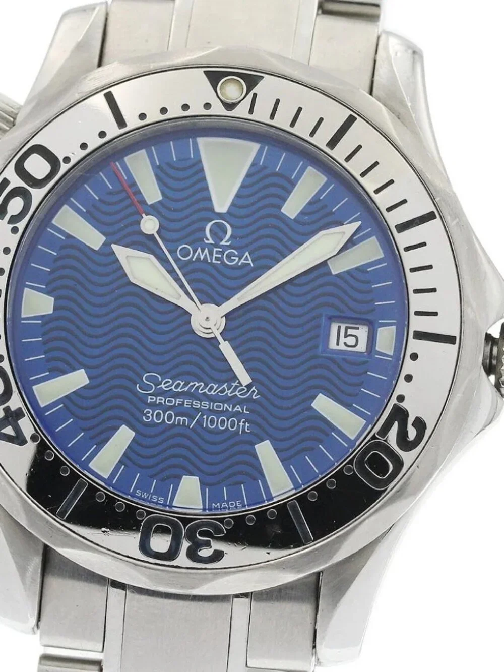 OMEGA Seamaster300 2263.80 Date blue Dial Quartz Boy's Watch_959650